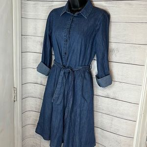DRAPER JAMES denim Chambray Shirtdress SIZE 6